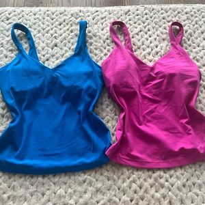 Set of Two Lululemon Align Waist-Length Tank Top 💙🩷 ⚠️TAKING OFFERS⚠️ ➡️SWIPE